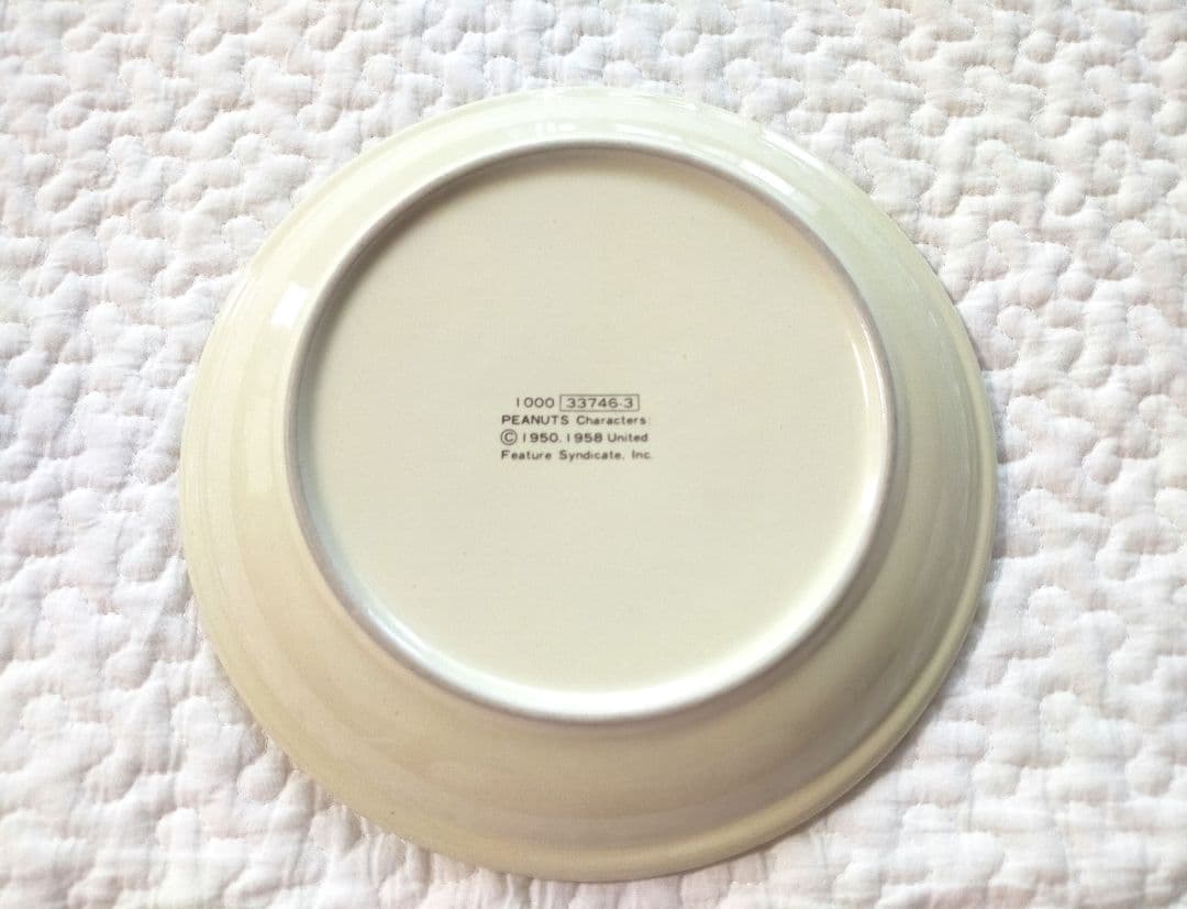 スヌーピー SNOOPY プレート 皿 陶器 ヴィンテージ レトロ