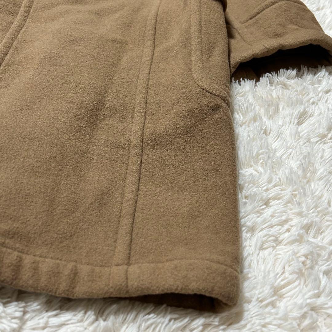 バーバリーズブルーレーベル ウール　ダッフルコート ノバチェック キャメル　38