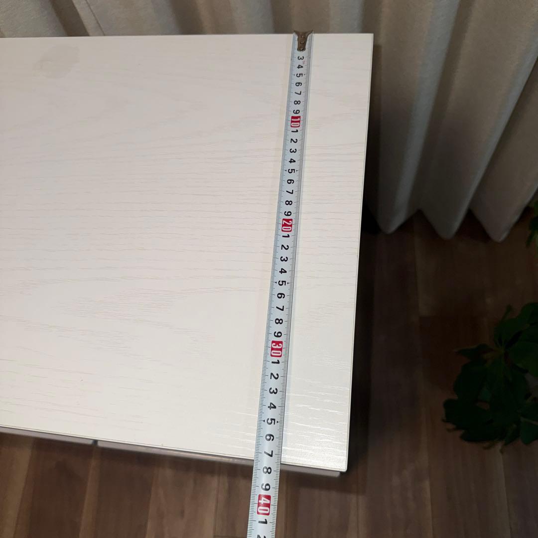ホワイト収納キャビネット 約90cm