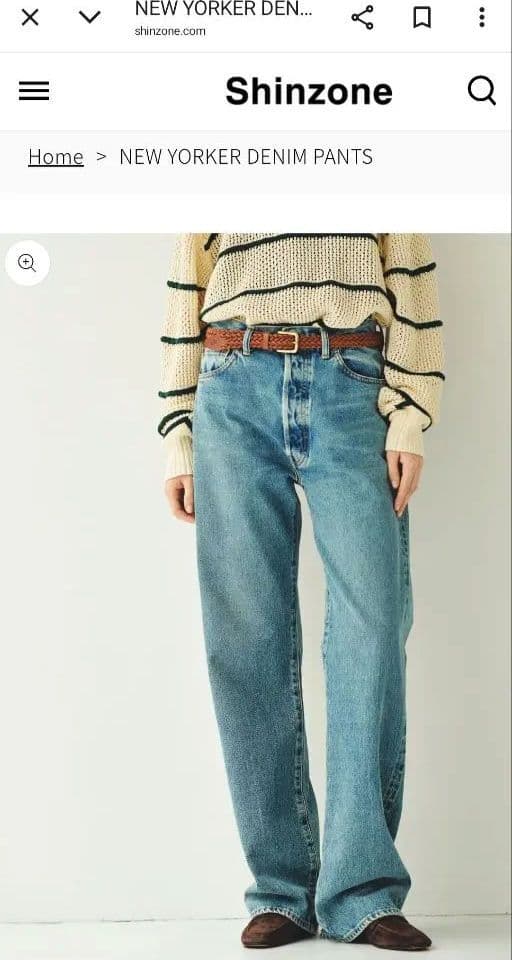 Shinzone NEW YORKER DENIM　36