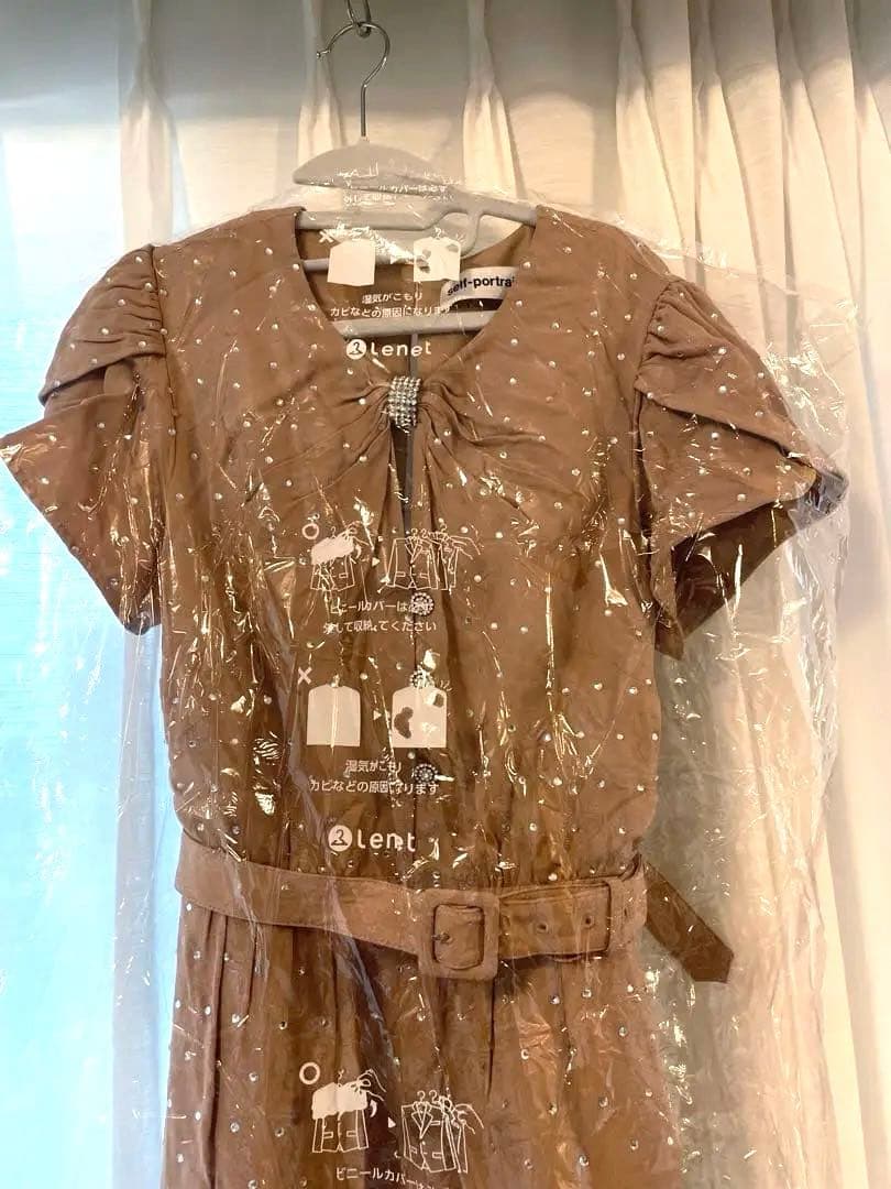 美品✨Self-portrait ビジュ　ワンピース　パフ