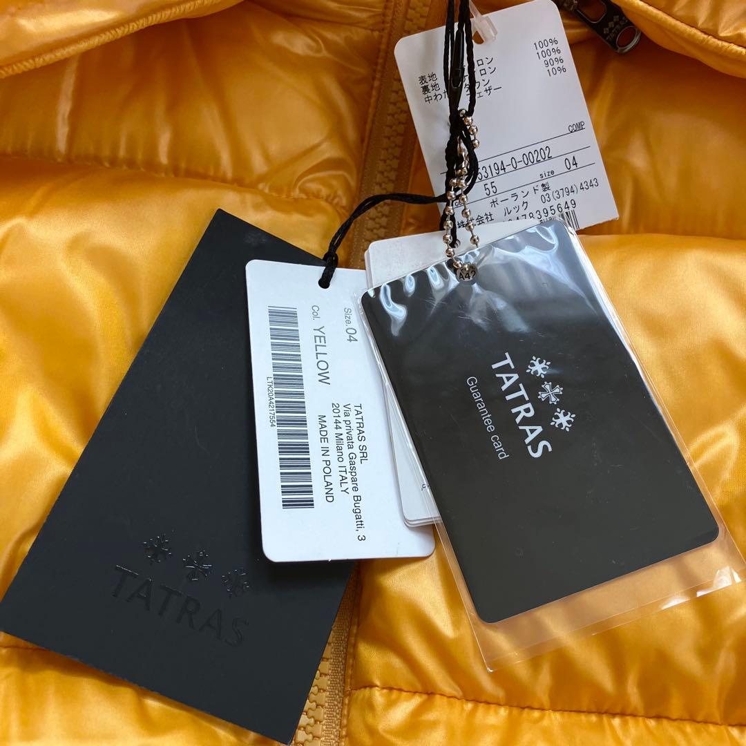 ✨新品•付属品付✨タトラスTATRAS ダウンジャケット ポーランド製 イエロー