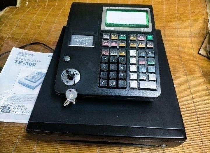 カシオレジスター　TE-300　フル設定無料　 送料無料人気機種　114003