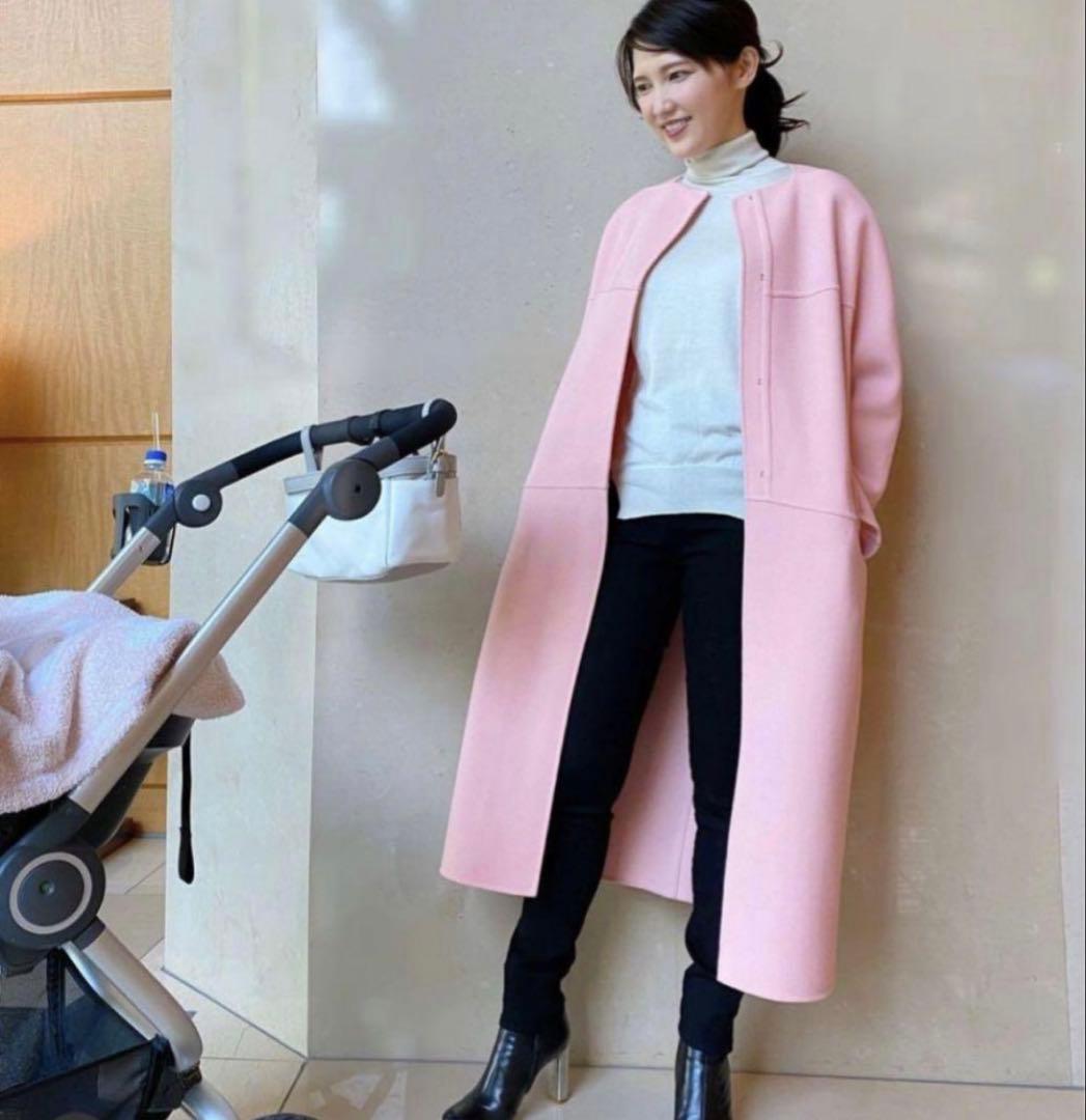 Lily Drawer ドゥロワー　ベビーピンク コクーン コート