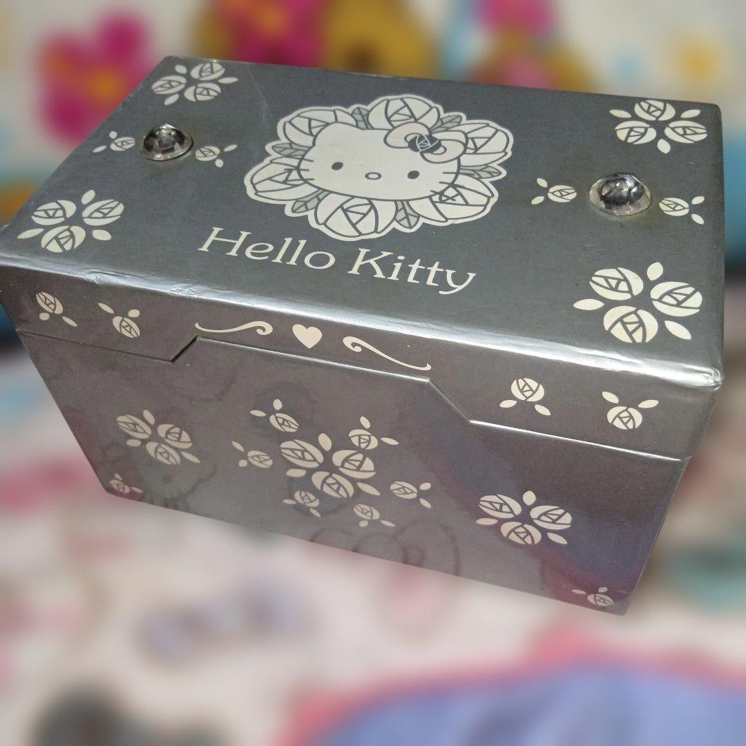 ハローキティ1999年25周年限定ダイヤモンドシリーズ小物入れ仕切り付未使用