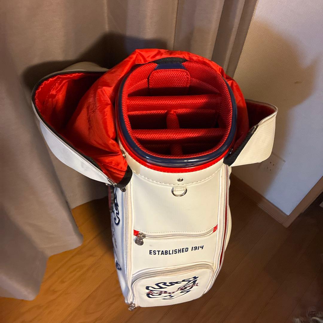 Admiral ゴルフバッグ ホワイト 6分割収納