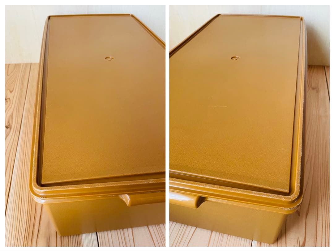 2個セット/送料込み/タッパーウェア/ディープ/ロングスーパーケース/セピア