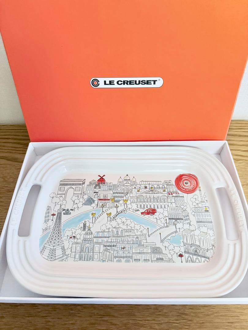 新品未使用 ルクルーゼ LE CREUSET サービングプレート M パリ②