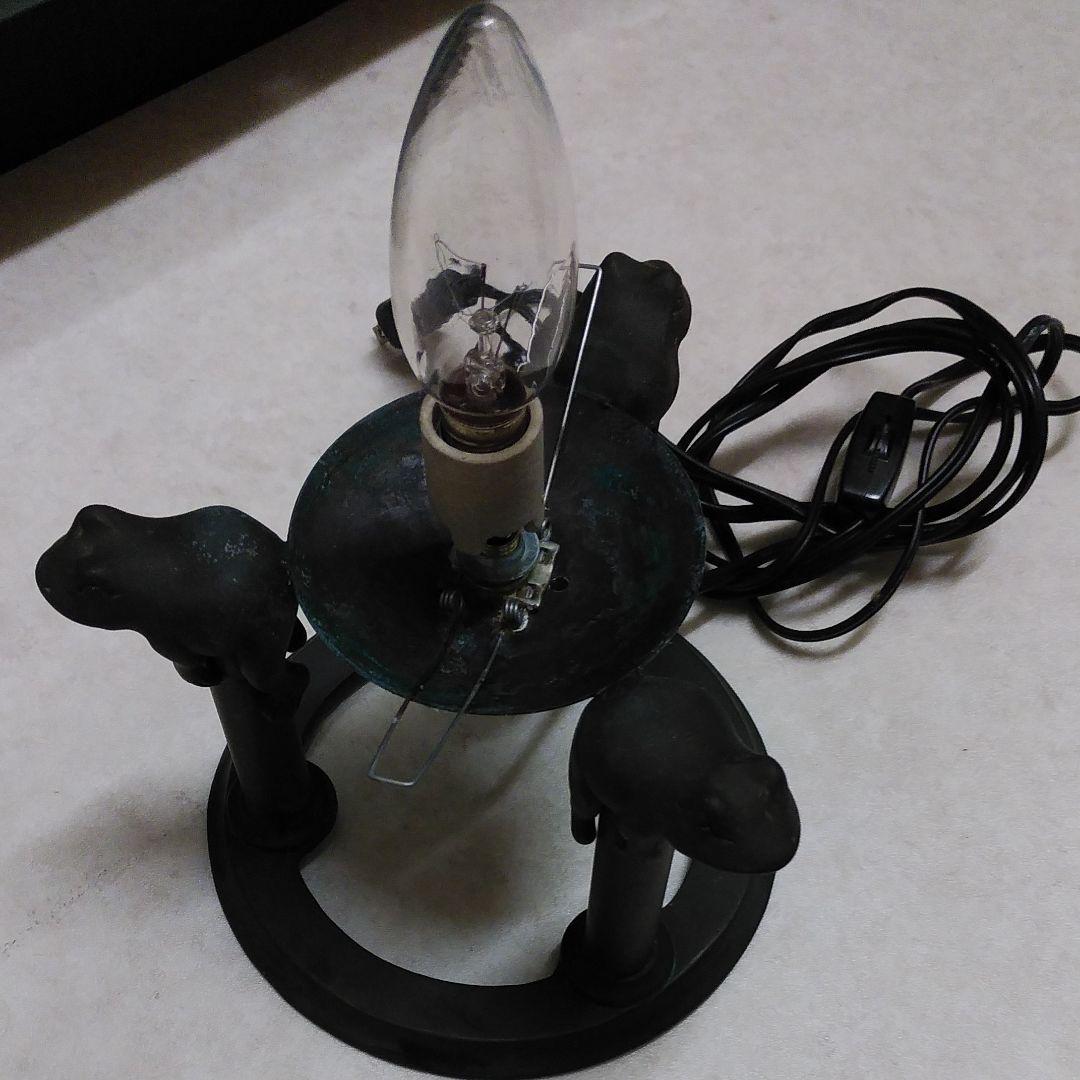 蛙モチーフ　アンティークランプ