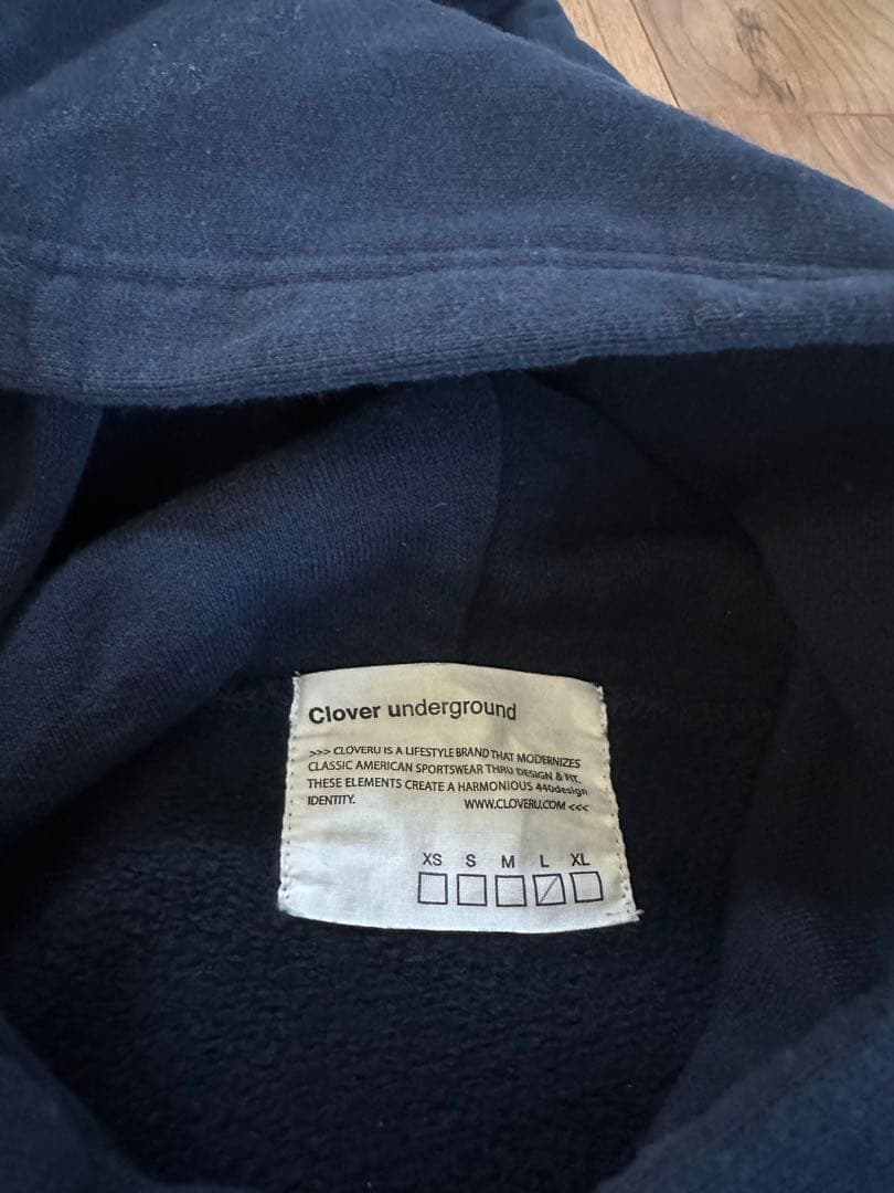 Cloveru WIDE SWEAT AOKI MUJI HOOD ネイビー
