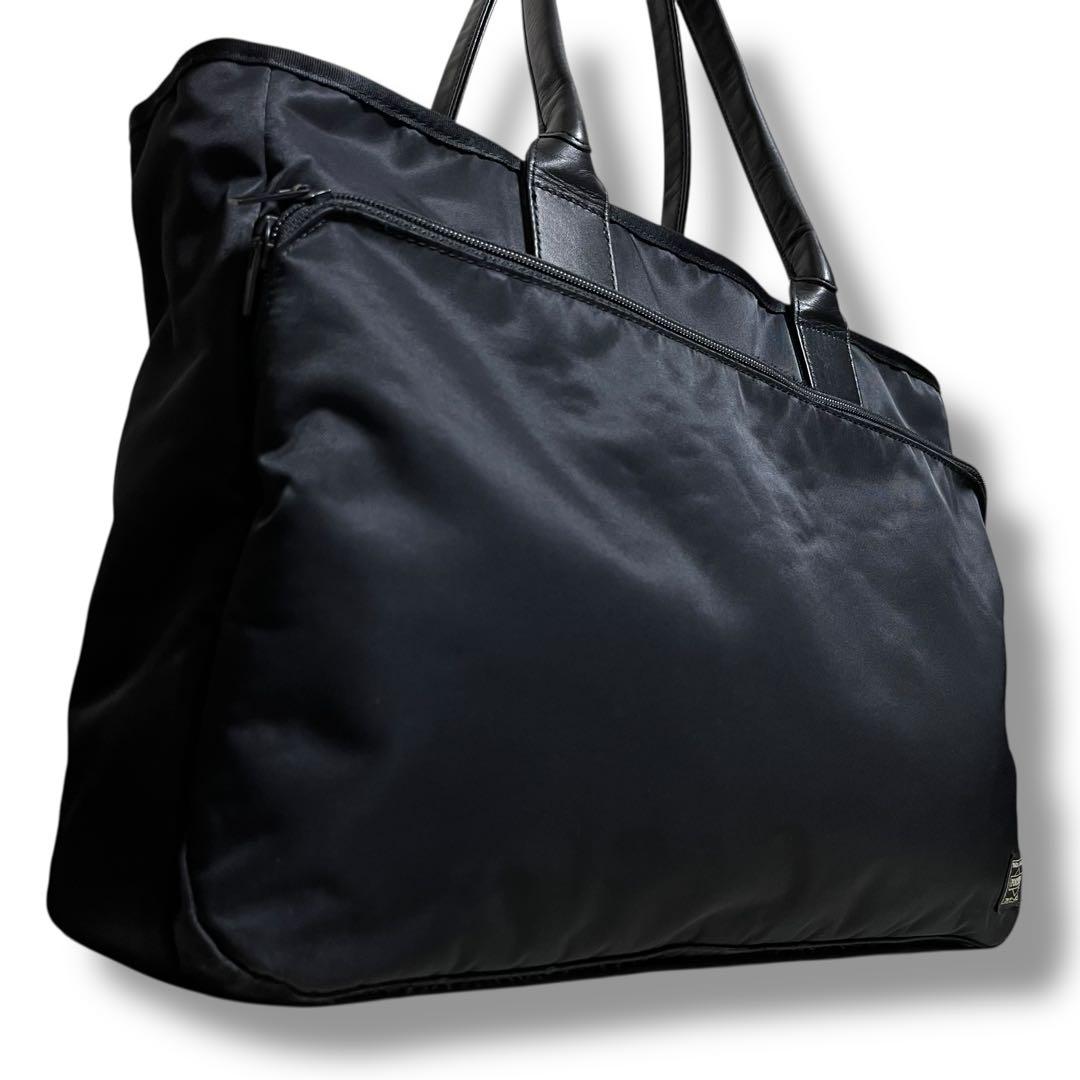 極美品✨ポーター タイム トートバッグ A4収納可能 大容量 ブラック