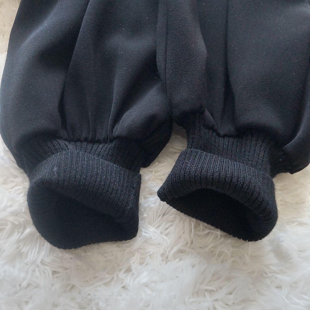 エンフォルド ダブルクロスハイネックブラウス 38 黒