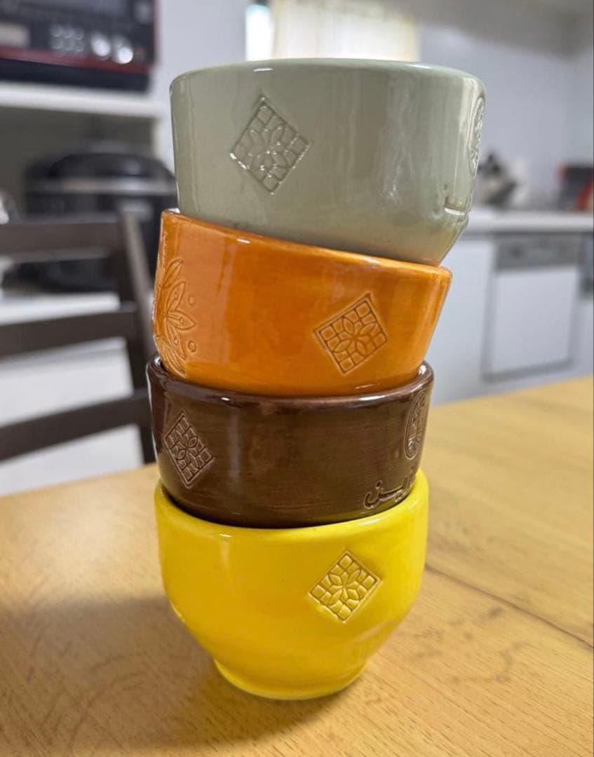 未使用　限定　関西万博サウジアラビア館JAZEAN 陶器コップ4個セッ