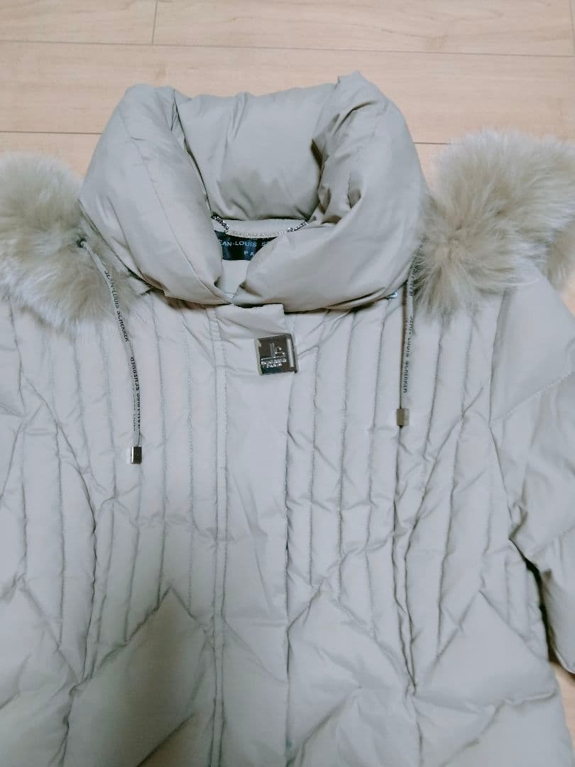 まろんJEAN-LOUISファー付きフード ダウンジャケット 　モカ