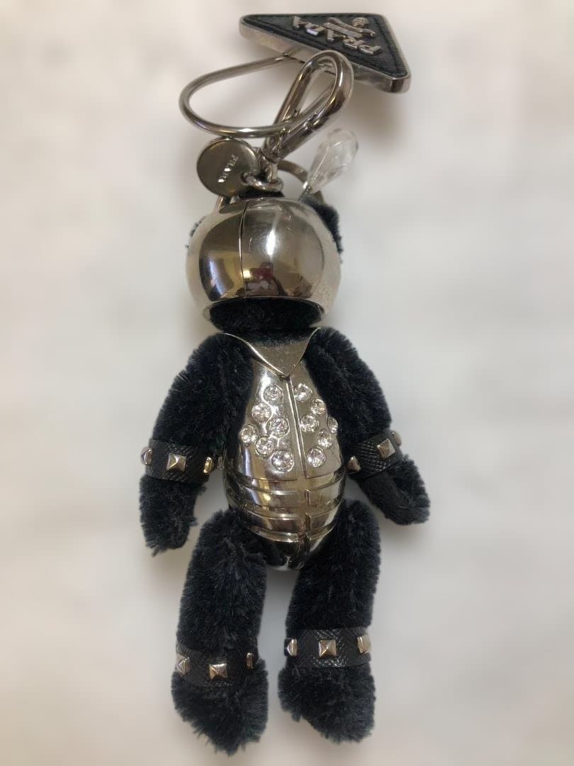 PRADA プラダ ロボット キーホルダー バッグチャーム 大型キーリング付