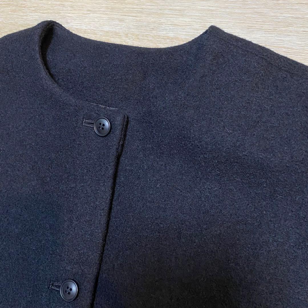 ほぼ新品 かぐれ 今季 ウールタックジャンパースカート ブラック　2025秋冬