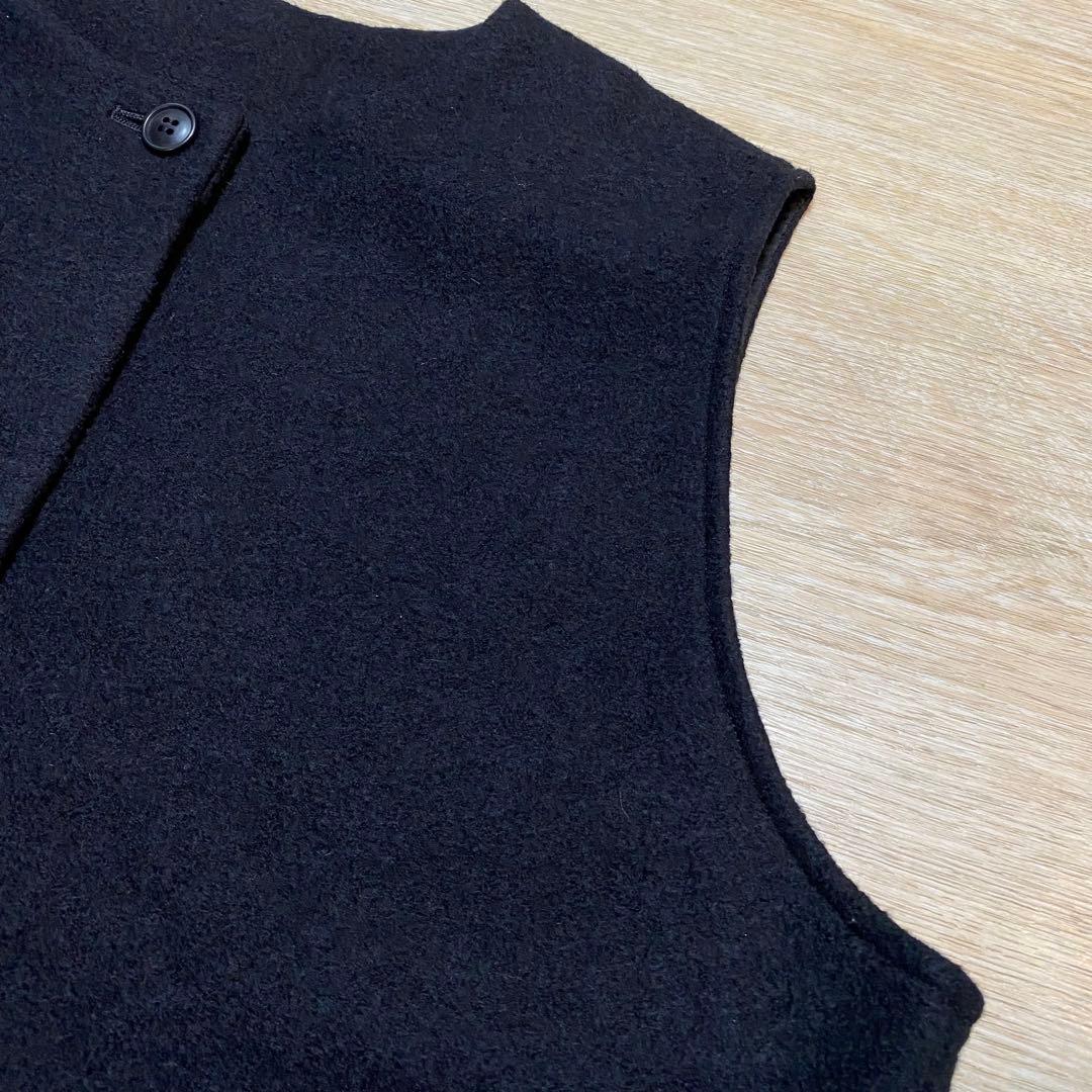 ほぼ新品 かぐれ 今季 ウールタックジャンパースカート ブラック　2025秋冬