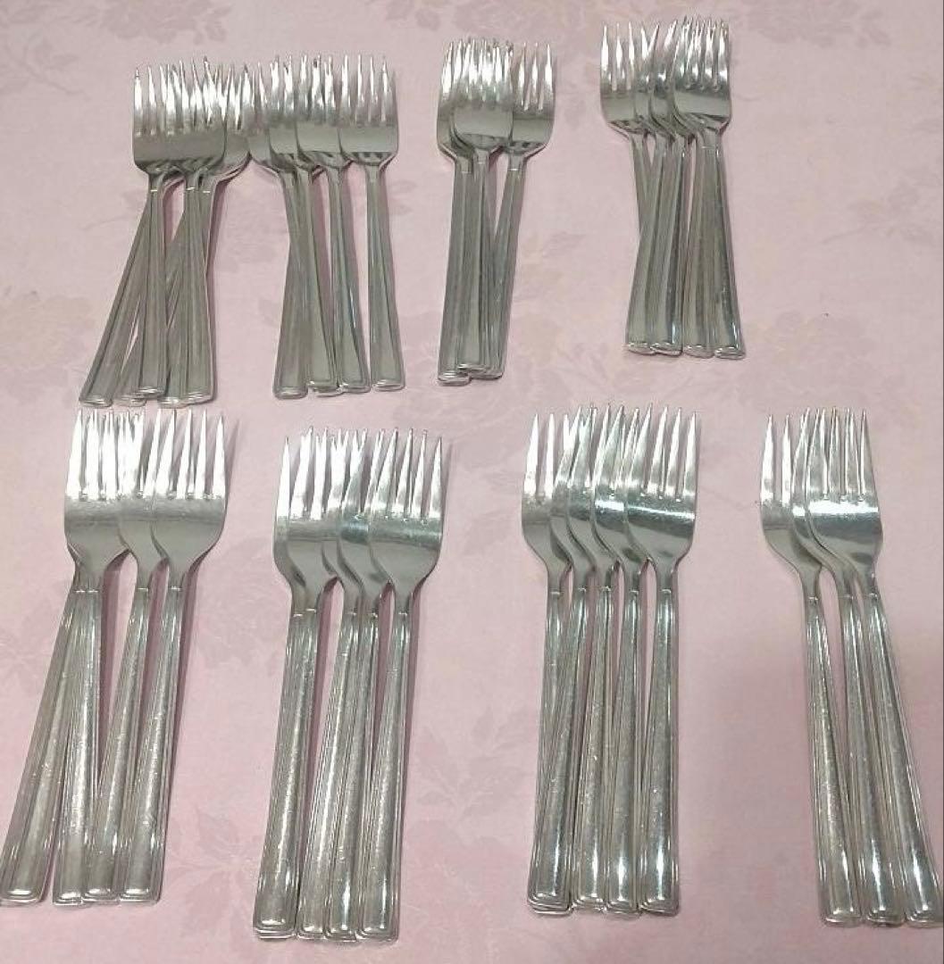 NORITAKE ステンレス デザートフォーク 34本セット