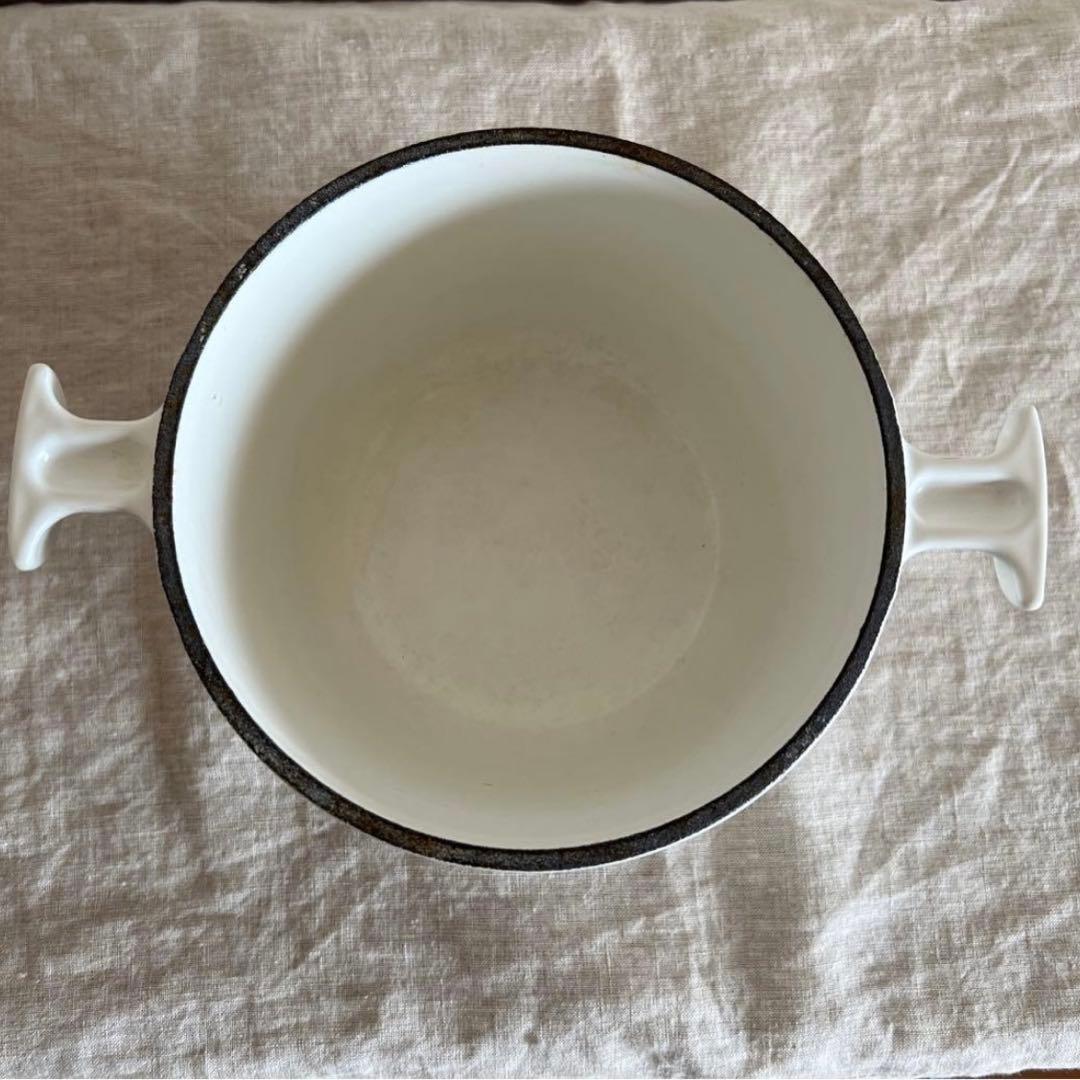 ル・クルーゼ フォンデュ鍋　　　　　　　　　　　　エンツォ マリ　 ホワイト