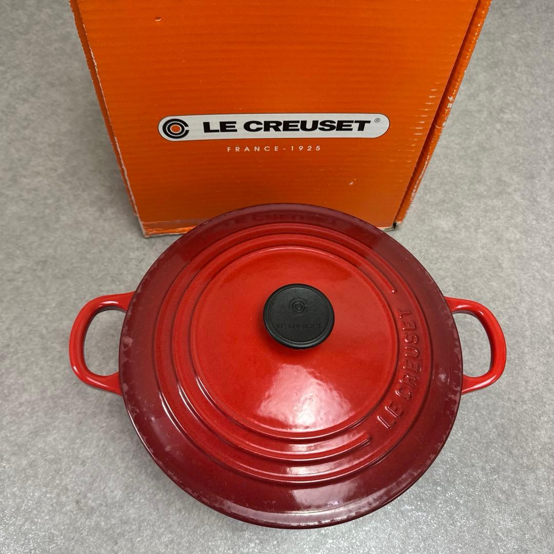LE CREUSET ルクルーゼ ココット ロンド チェリーレッド 22cm