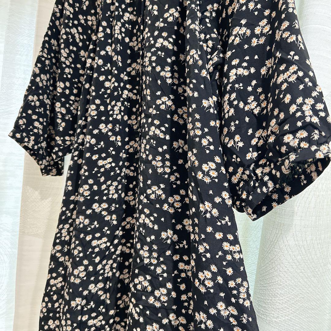 美品✨CELINE 花柄 長袖　ワンピース　春　夏　秋　デート　リゾート