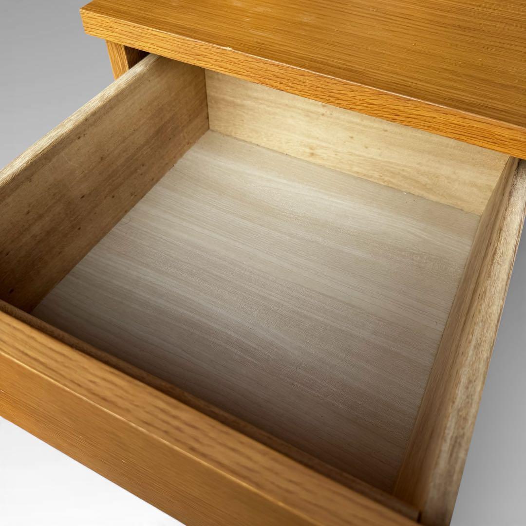 無印良品 木製キャビネット 木扉 オーク材 幅80cm 脚付