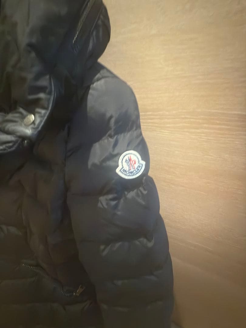 【美品】正規MONCLER ダウンコート 黒ロング防寒◎定番人気モデル