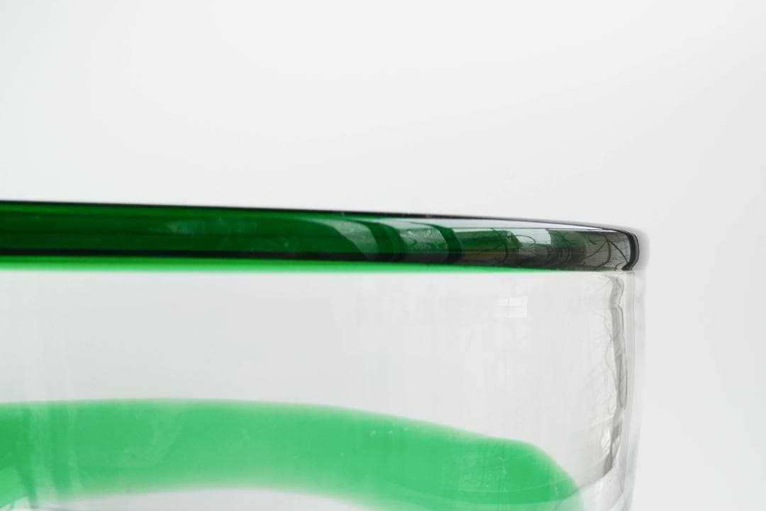 ガラスボウル　ガラス　レトロ　ミッドセンチュリー　昭和レトロ　金魚鉢