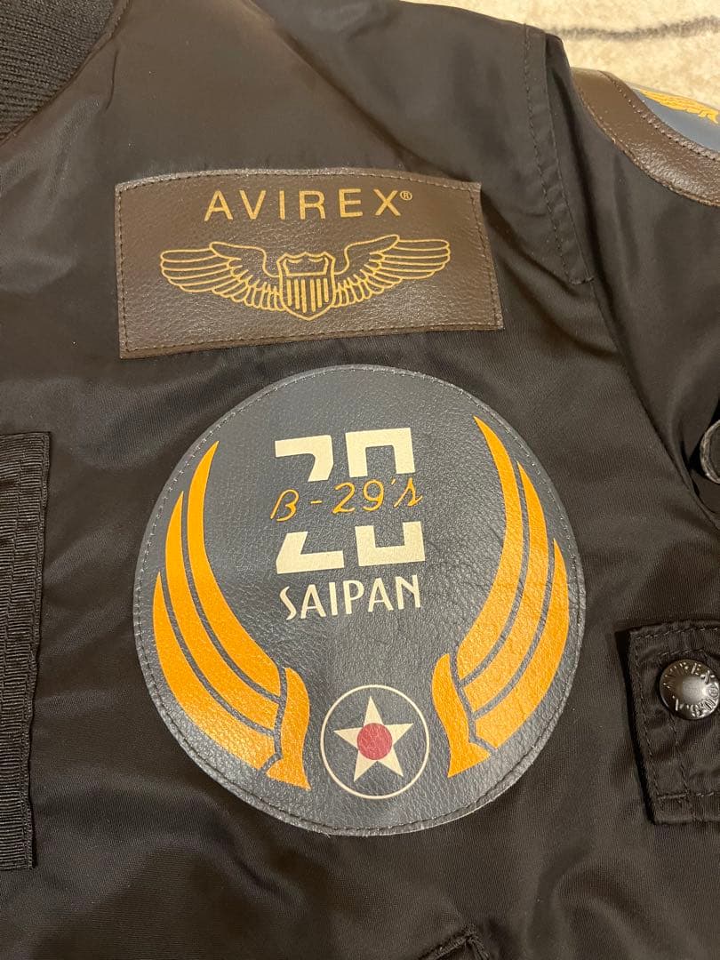 AVIREX MA-1ジャケット Lサイズ パッチ付き