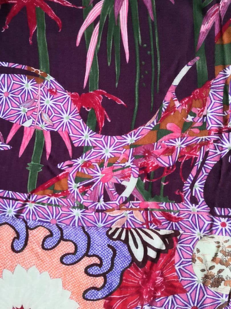 エルメス　HERMES　スカーフ　カレ　ジェアン　キモノエクスリブリス