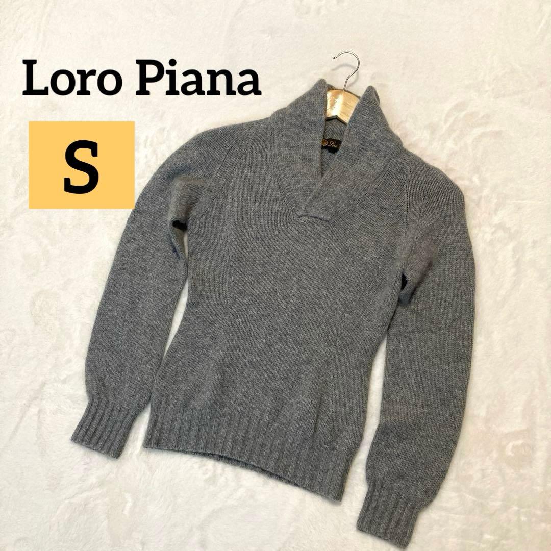 ロロピアーナ カシミヤニットセーター グレー レディース42（S）