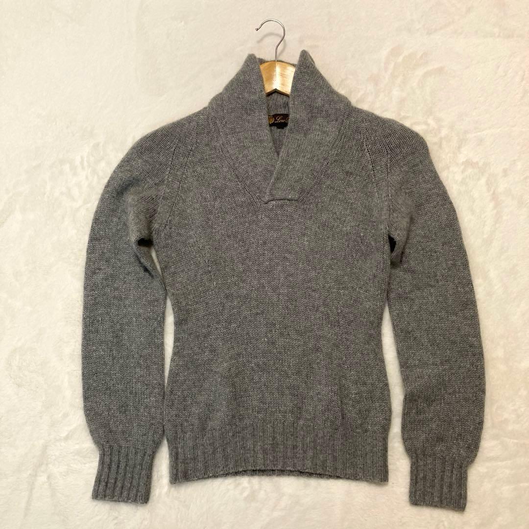ロロピアーナ カシミヤニットセーター グレー レディース42（S）