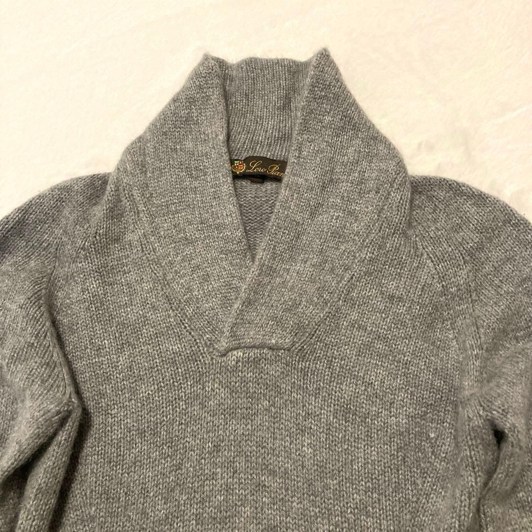 ロロピアーナ カシミヤニットセーター グレー レディース42（S）