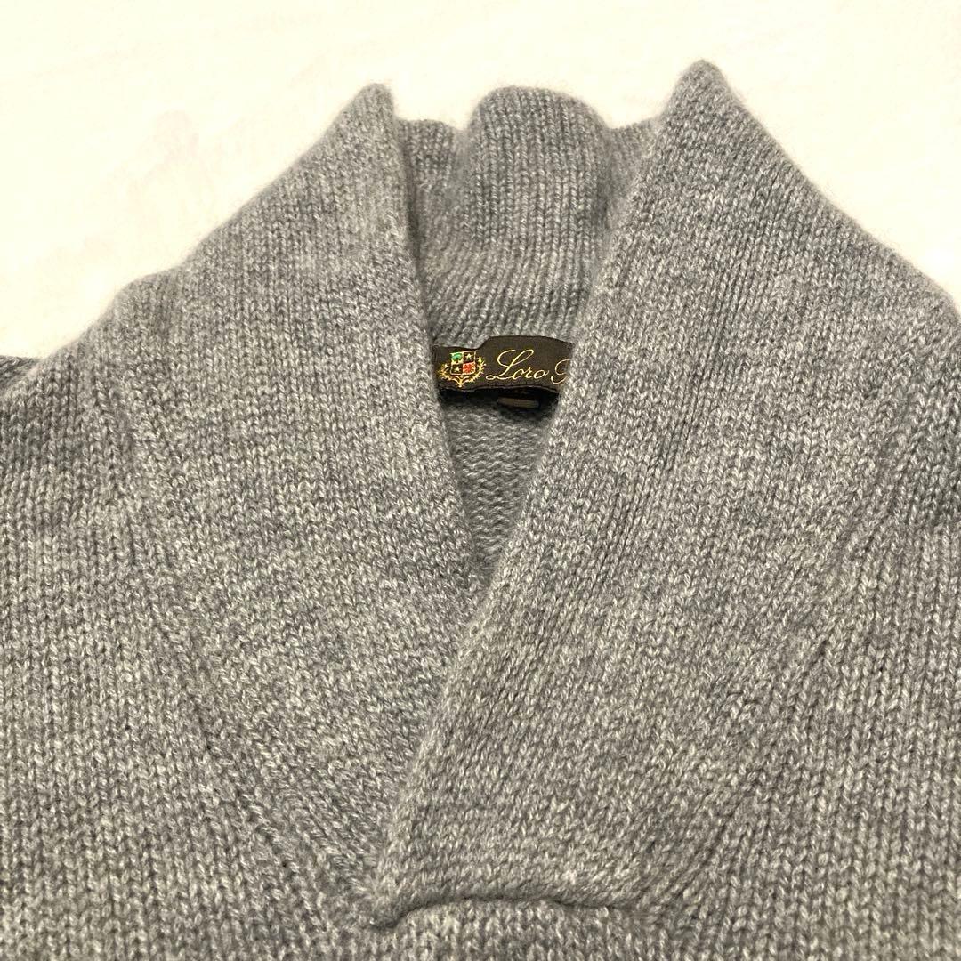ロロピアーナ カシミヤニットセーター グレー レディース42（S）