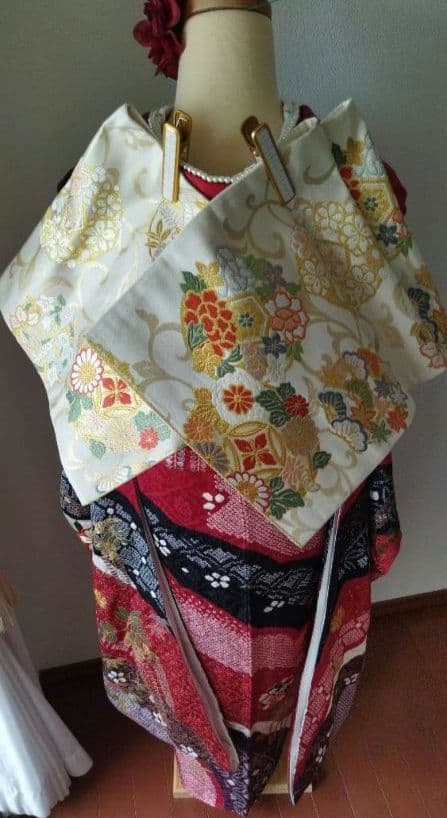 まんまる様　428.絞り刺繍振袖7点セット 正絹フルセット成人式 京都きもの友禅