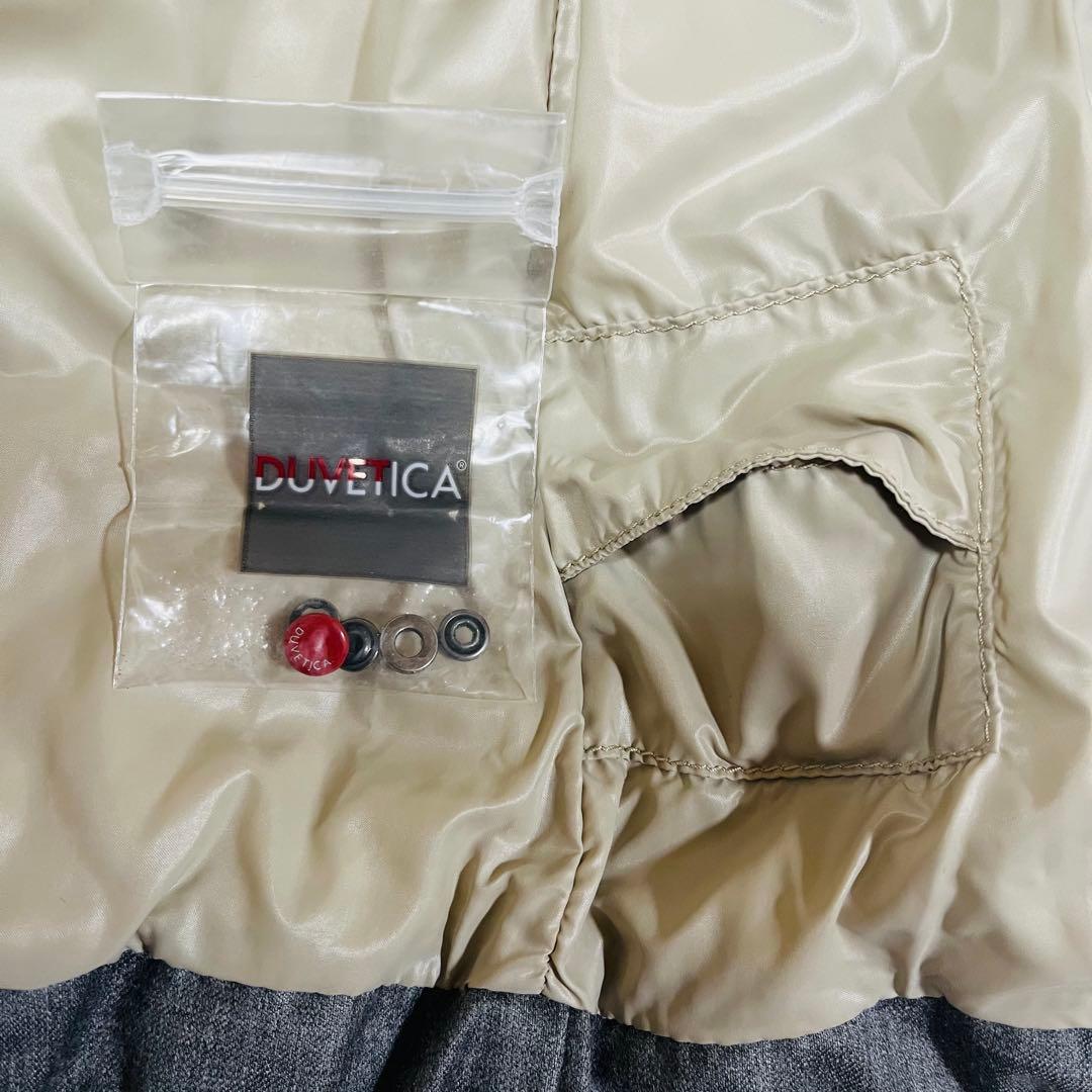 DUVETICA デュベティカ　ダウンベスト ウール ダウン90% グレー 38