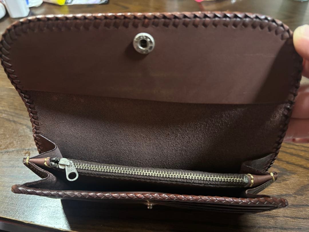 新品未使用 SAAD 長財布　レザーロングウォレット　ブラウン