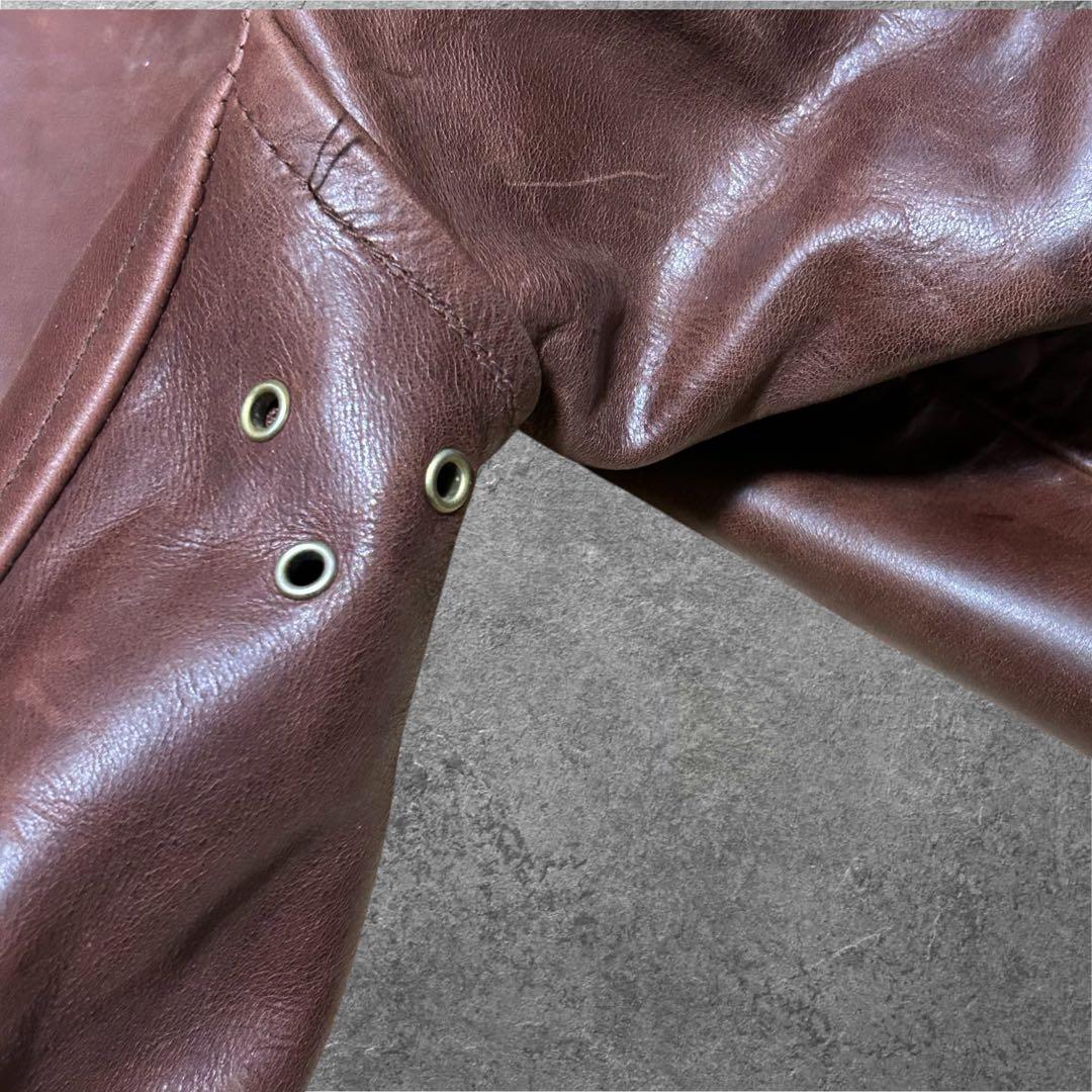 GRAMAN COWHIDE シングルライダース 本革 牛革 カウハイド 古着