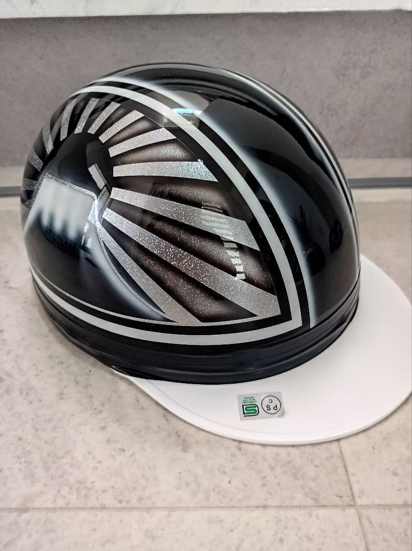 カスタムコルク半　黒富士日章　七色ラメ