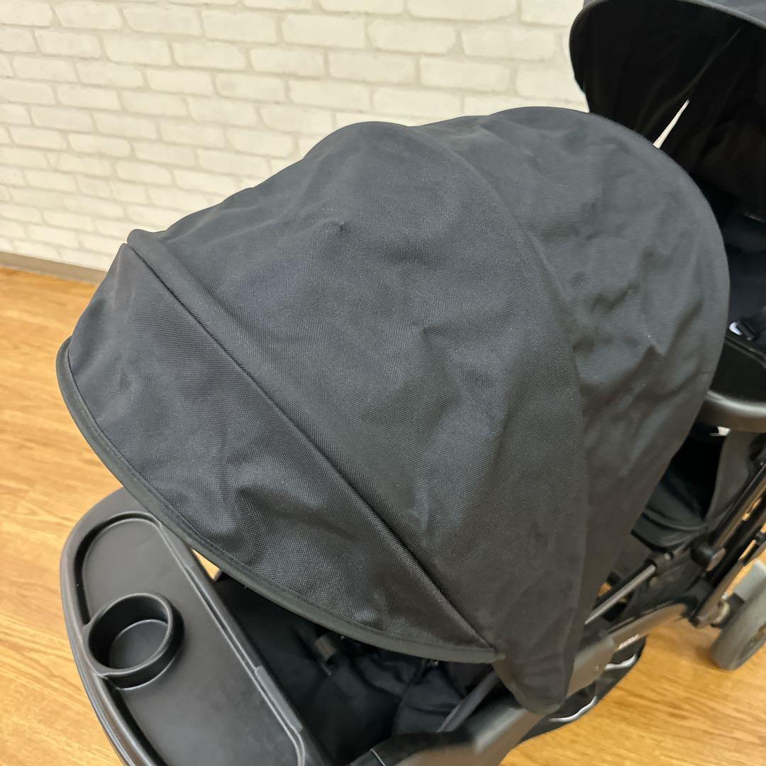 KATOJI 二人でゴーDX ブラック 2人乗りベビーカー