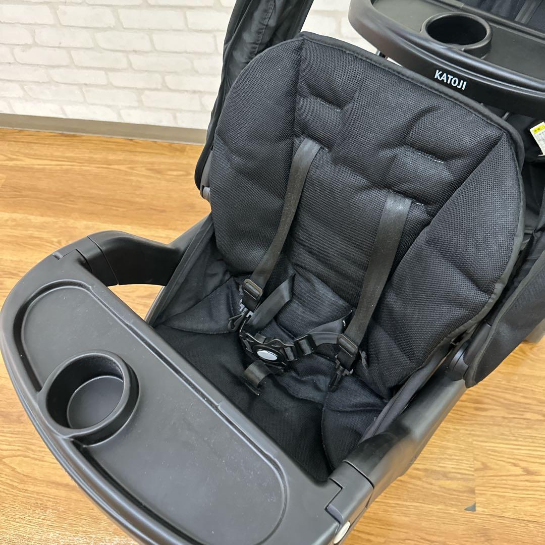 KATOJI 二人でゴーDX ブラック 2人乗りベビーカー