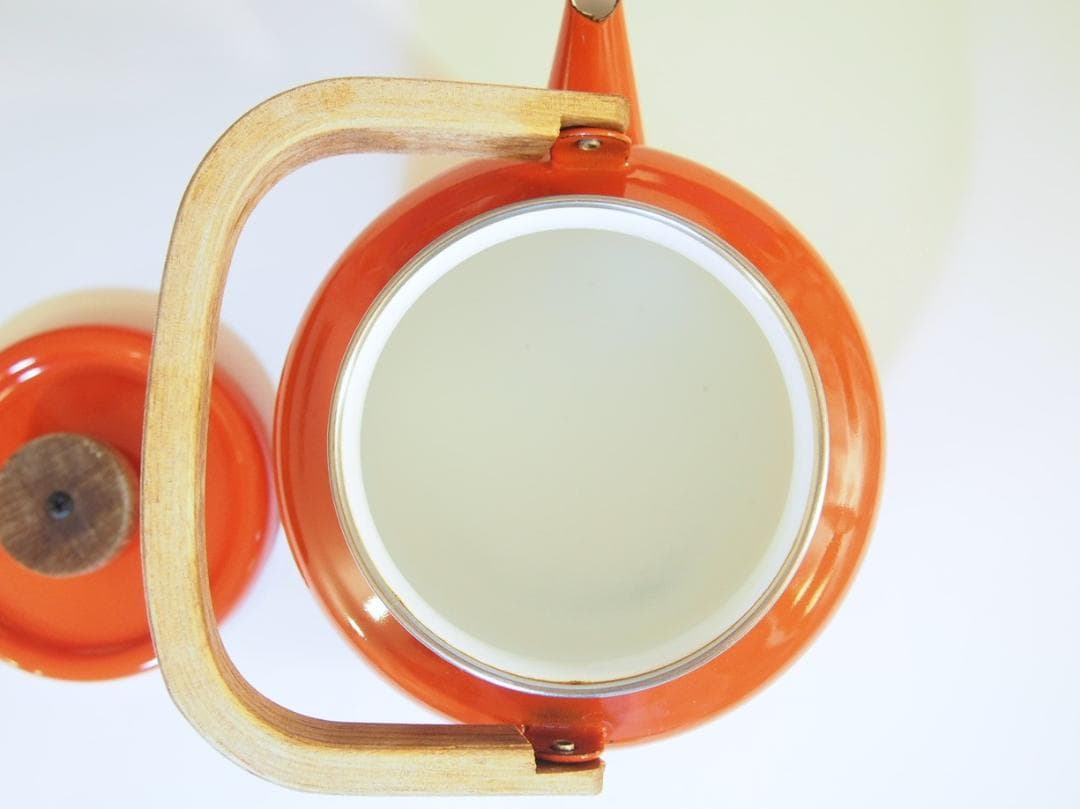 綺麗な赤★FINELホーローケトルHeikkiOrvolaフィネルヴィンテージ