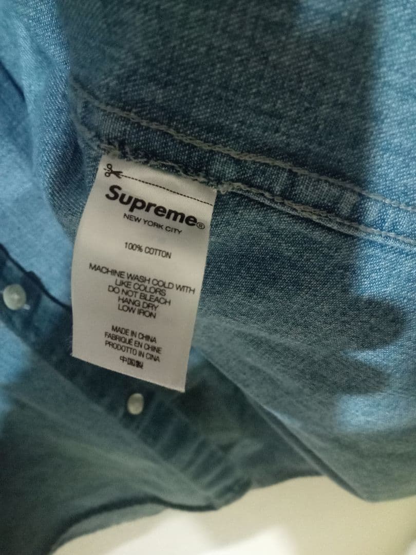 トップス Supreme Small Box Shirt Denim 2022