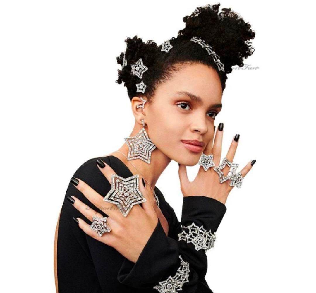 Swarovski スワロフスキー　星形クリスタルヘアピン 3個セット　試着のみ