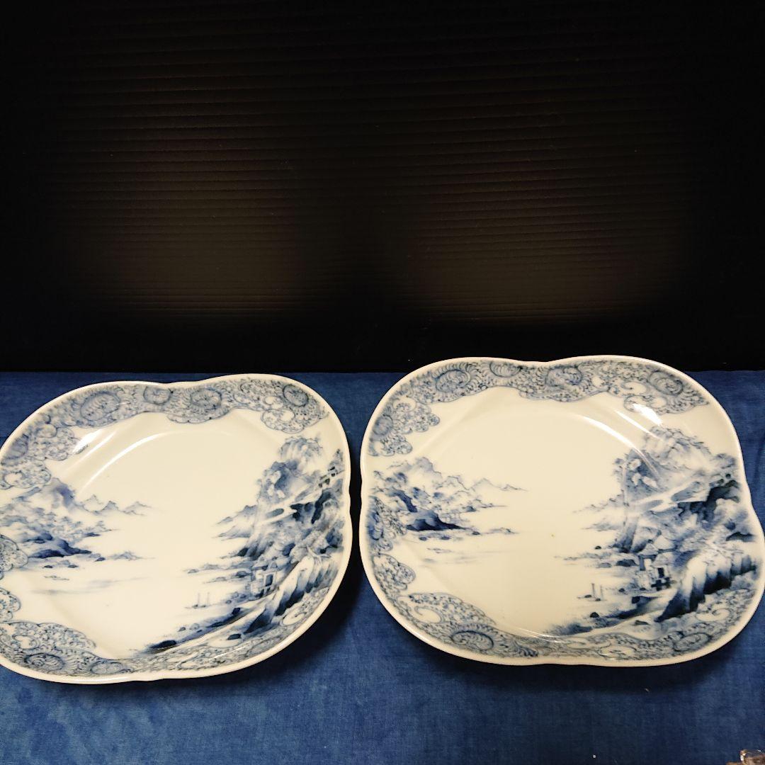 染付、白磁古伊万里、山水画