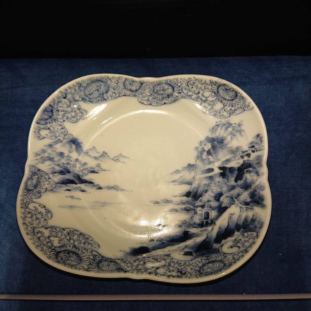 染付、白磁古伊万里、山水画