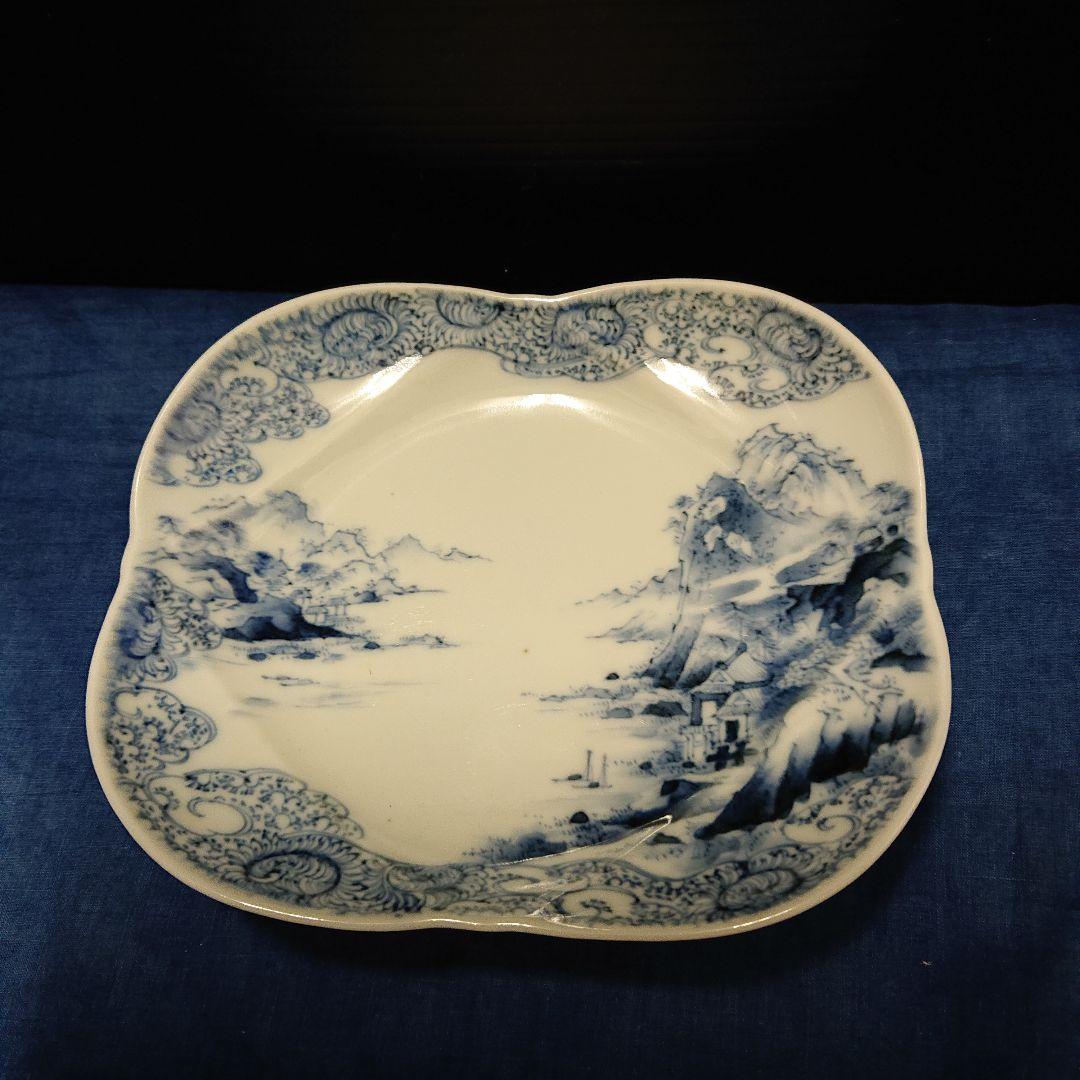 染付、白磁古伊万里、山水画