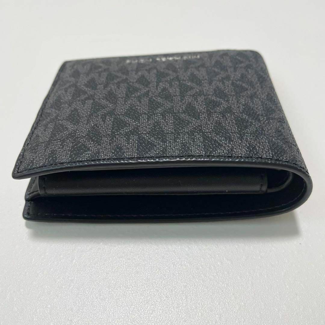マイケルコース 折り財布 ウォレット 二つ折り シグネチャー メンズ ブラック