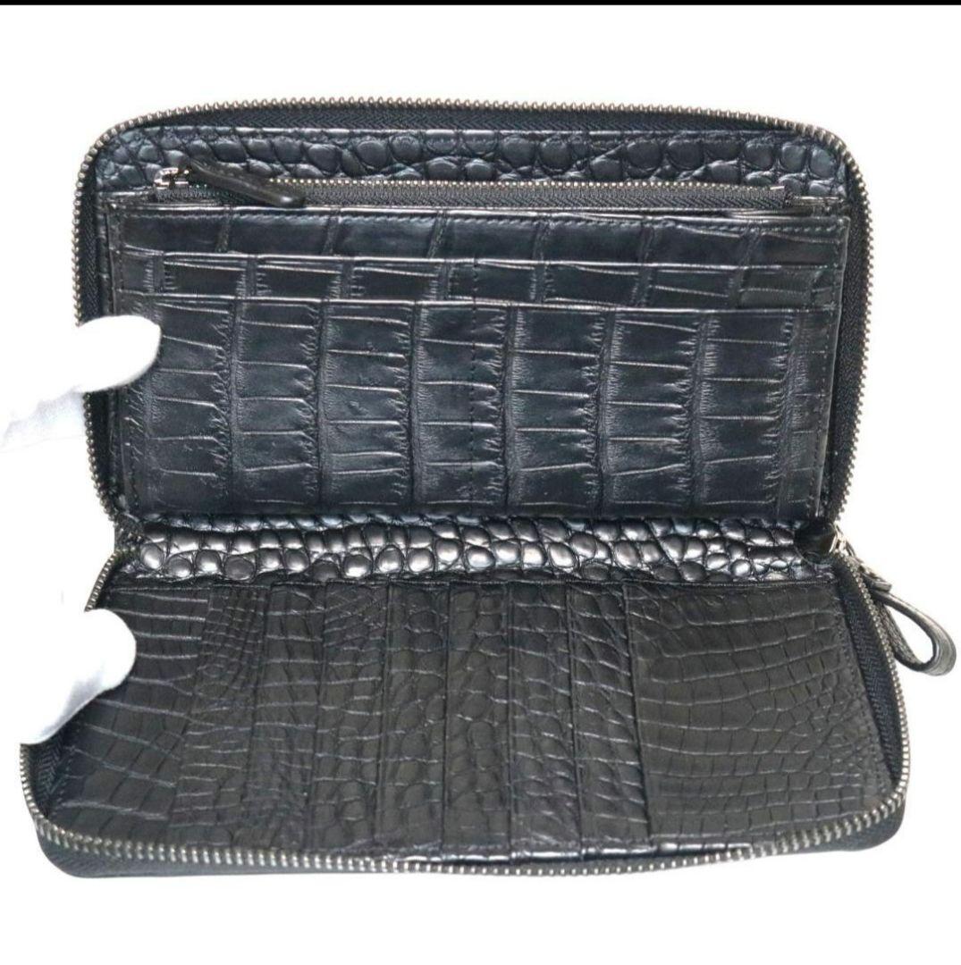 クロコダイル 無双 長財布 本物 ラウンドジップ 新品 未使用