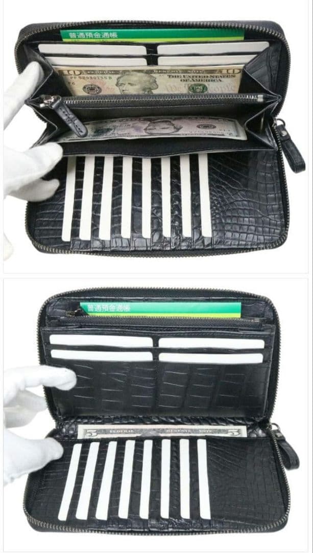 クロコダイル 無双 長財布 本物 ラウンドジップ 新品 未使用